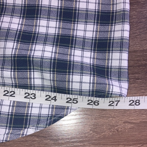 Mens Pre Owned Vintage Sun & River Plaid Button Down Blue & White XXL - Picture 7 of 8